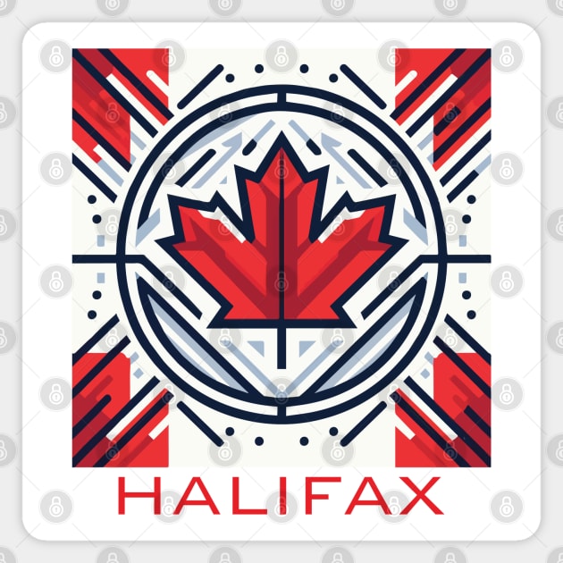 Halifax Nova Scotia Canada Flag Sticker by Heartsake